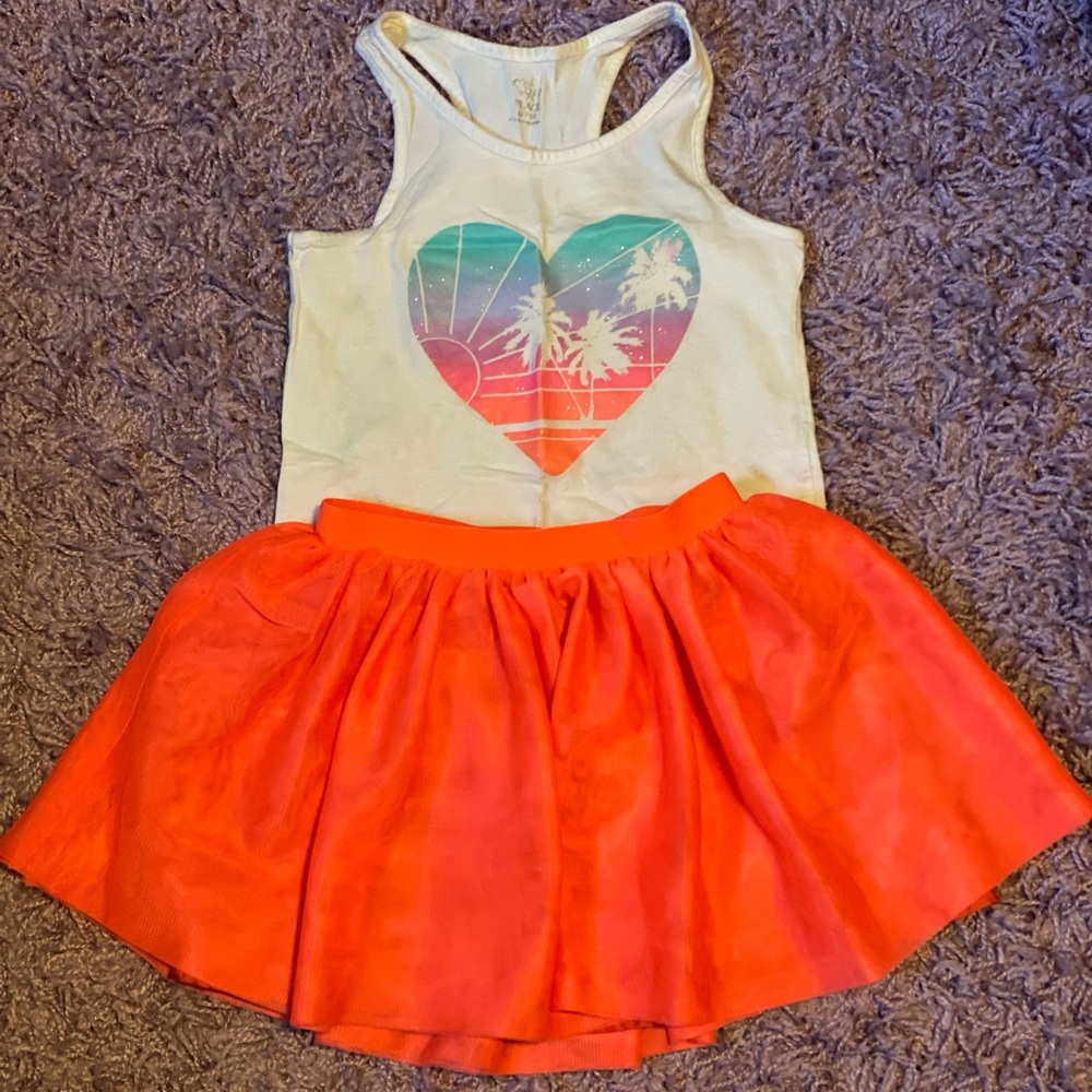 Cat & Jack girls multi layer tutu style skirt XS